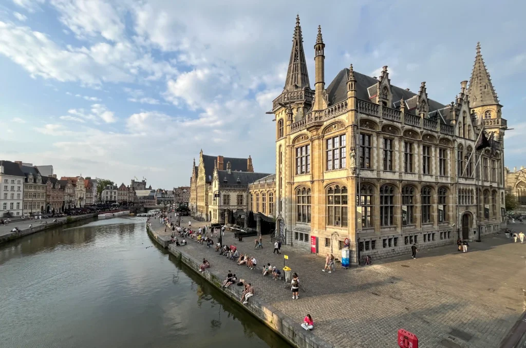 Schönster Ausblick in Gent von der Michelsbrücke